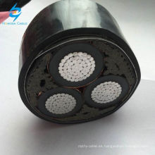 Cable acorazado XLPE de aluminio de la alta tensión 20kv 35kv 3 Core